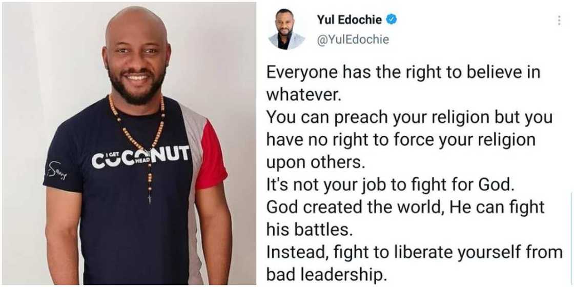 You Have No Right to Force Your Religion on Others, God Can Fight His Battles, Yul Edochie Says You Have No Right to Force Your Religion on Others, God Can Fight His Battles, Yul Edochie Says