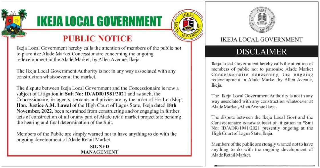 Ikeja local government stops concessionaire Ikeja local government stops concessionaire