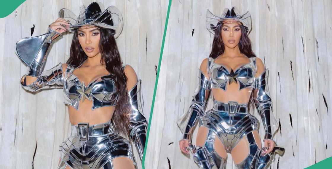 Lady adorns robot dress Lady adorns robot dress