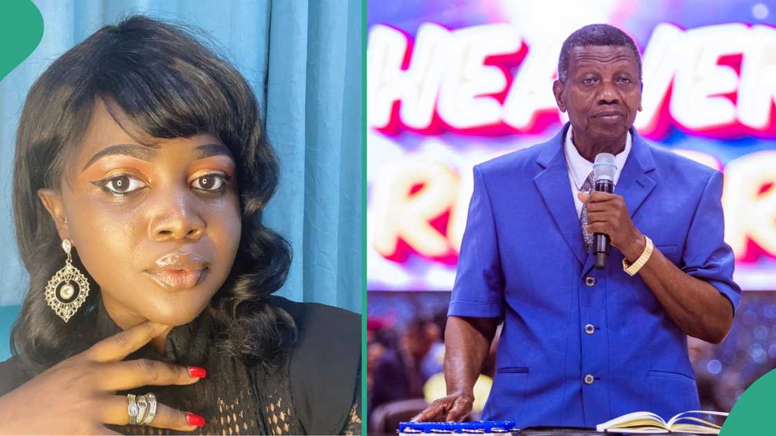 Lady causes stir, shares worrying thing she noticed about Pastor Adeboye's video