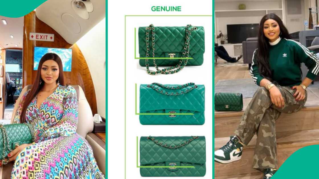 Regina Daniels exposed for carrying fake Chanel bag after Rolex drama. Regina Daniels exposed for carrying fake Chanel bag after Rolex drama.