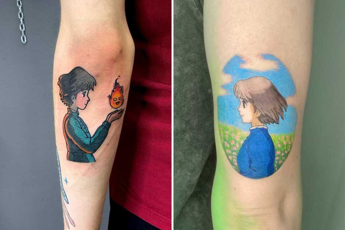 Simple anime tattoos