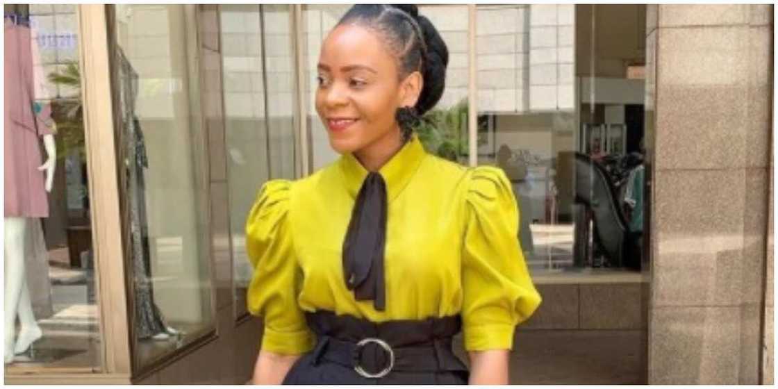 Photo of a lady in office wear. Photo of a lady in office wear.