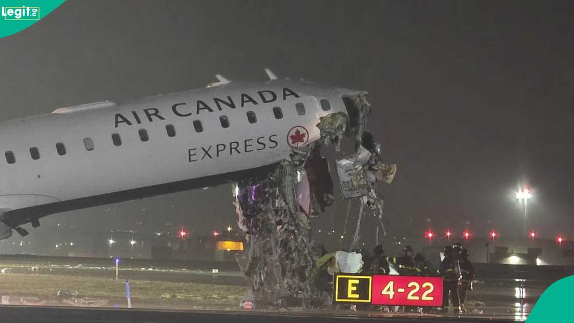 Photos Emerge as Air Canada Plane Crashes Into Fire Truck at US Airport, Leaves 2 Pilots Dead