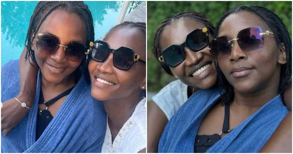 Actress Genevieve and Oluchi Actress Genevieve and Oluchi