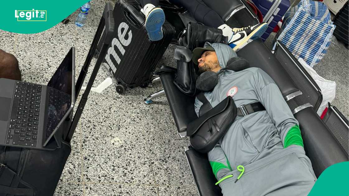 William Troost-Ekong, Super Eagles, Nigeria, Al-Abraq International Airport, Libya. William Troost-Ekong, Super Eagles, Nigeria, Al-Abraq International Airport, Libya.