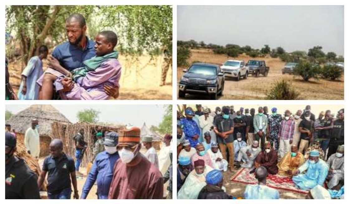 Governor Zulum visits Gubio village after Boko Haram attack