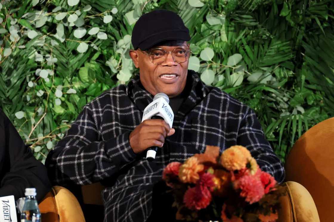 Samuel L. Jackson during Variety Hosts The Business Of Broadway at Second in New York City Samuel L. Jackson during Variety Hosts The Business Of Broadway at Second in New York City