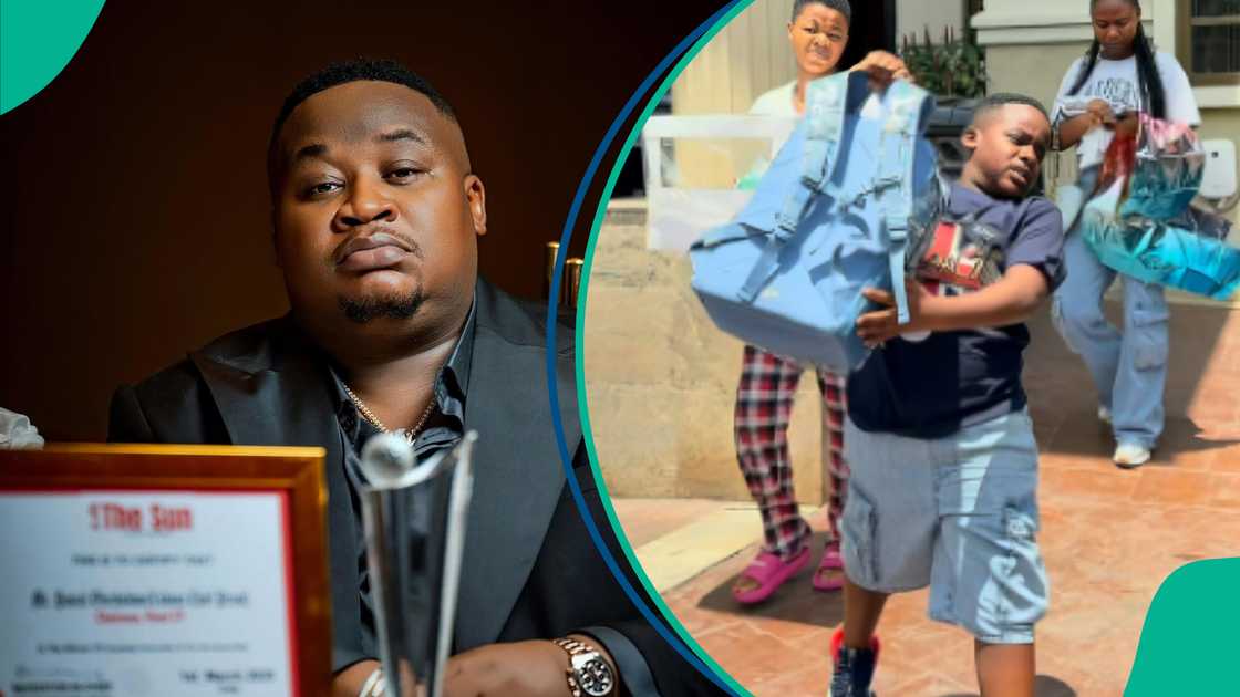 Cubana Chief Priest celebrates son Obinna as he marks birthday amid accusations from alleged baby mana Hellen Ati. Cubana Chief Priest celebrates son Obinna as he marks birthday amid accusations from alleged baby mana Hellen Ati.