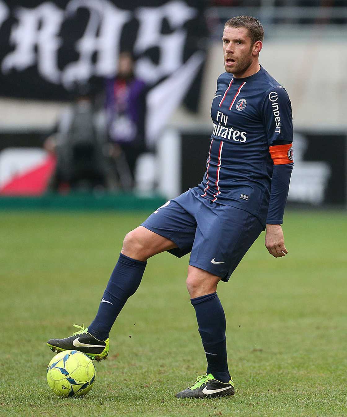 Sylvain Armand in action during a Ligue 1 match against Stade de Reims Champagne FC. Photo: John Berry Sylvain Armand in action during a Ligue 1 match against Stade de Reims Champagne FC. Photo: John Berry