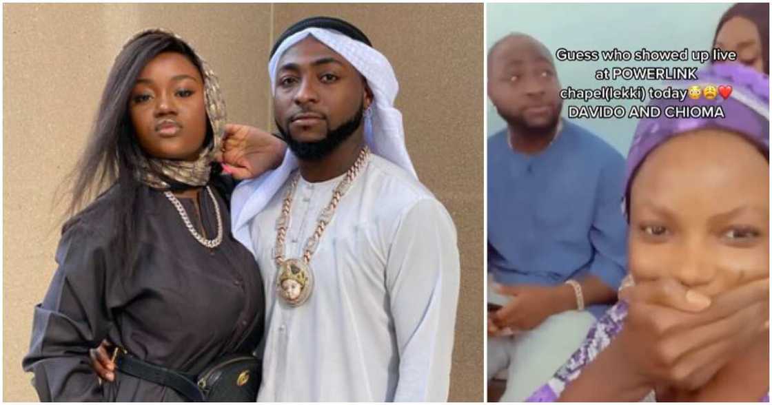 Nigerian singer Davido with Chioma and a fan Nigerian singer Davido with Chioma and a fan