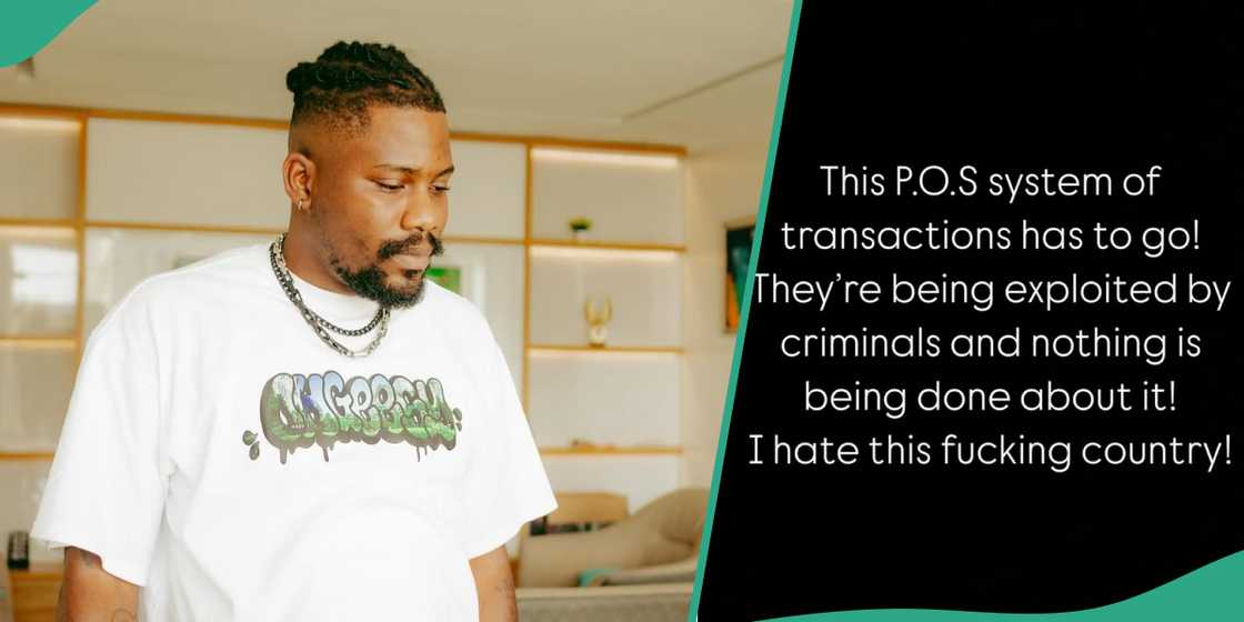 Rapper Ycee shares his grievance about POS operators.