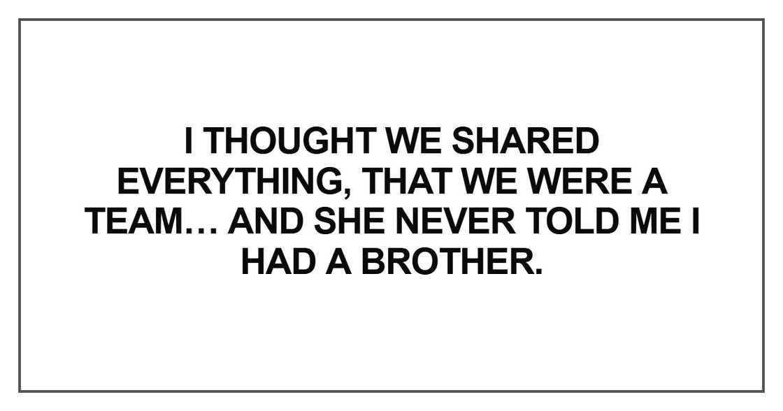 I thought we shared everything