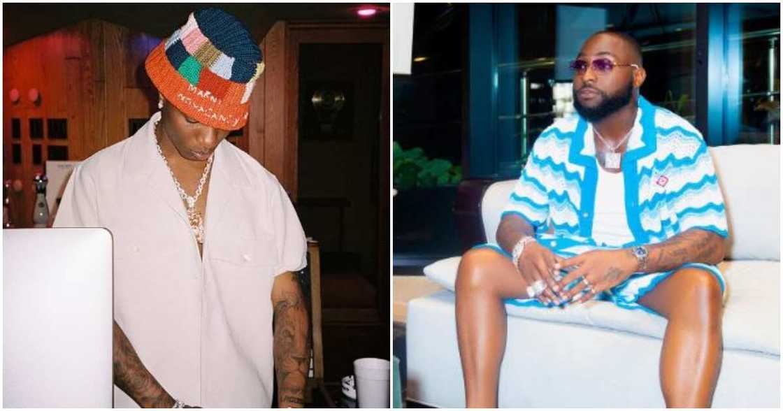 Nigerian singers Davido and Wizkid