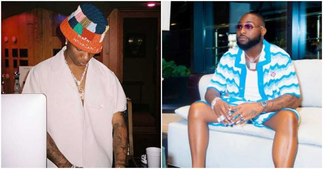 Nigerian singers Davido and Wizkid Nigerian singers Davido and Wizkid