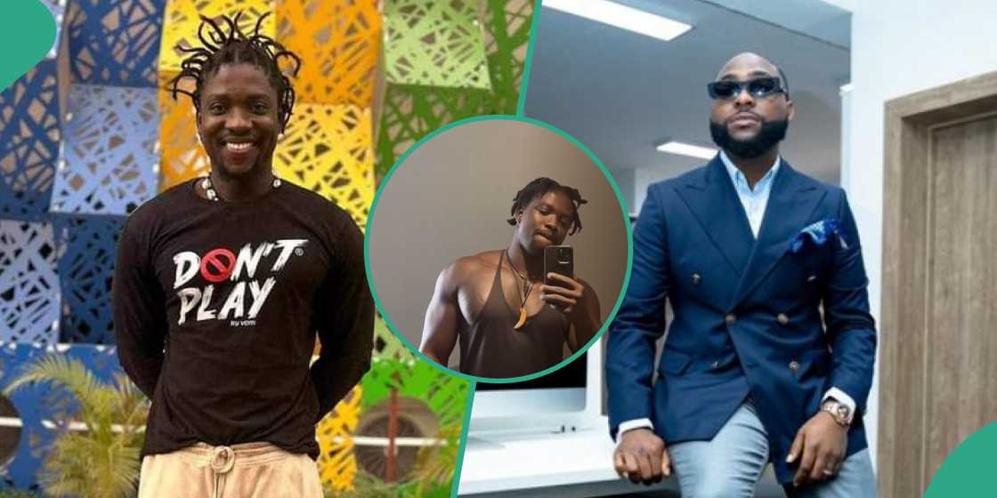 Verydarkman in Rwanda, shows babe, Davido