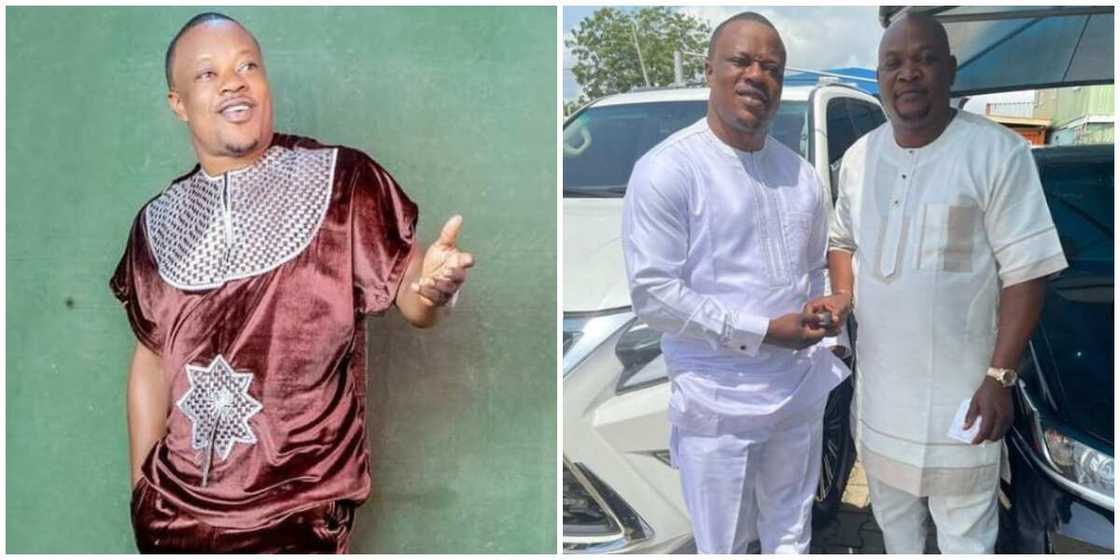 Gospel Musician Lanre Teriba Ecstatic as His Friend Gifts Him Lexus SUV for His Birthday