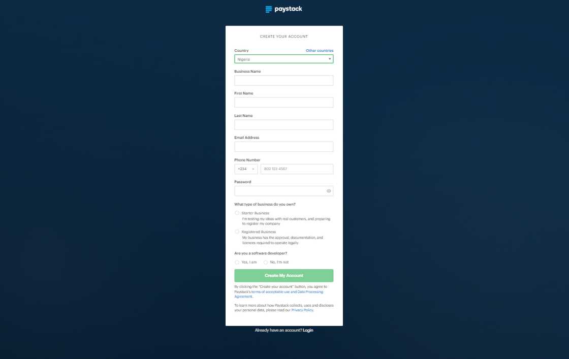 Paystack account log in Paystack account log in