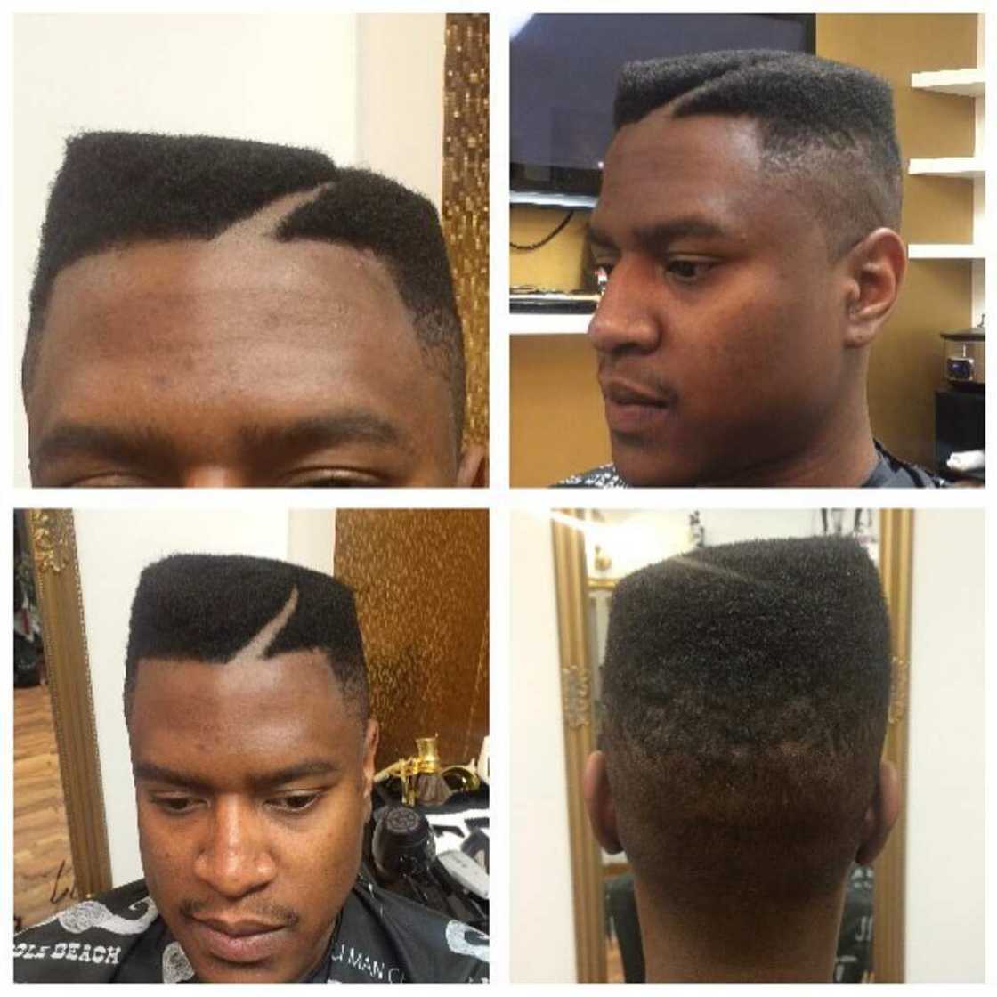 Mens flat top haircut