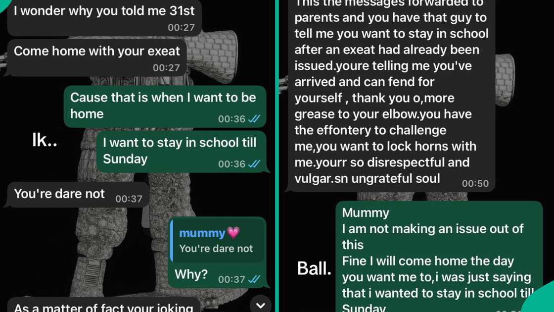 Lady Who Questioned Her Strict Mum’s Command Posts Epic Response She Got, Screenshots Trend Lady Who Questioned Her Strict Mum’s Command Posts Epic Response She Got, Screenshots Trend