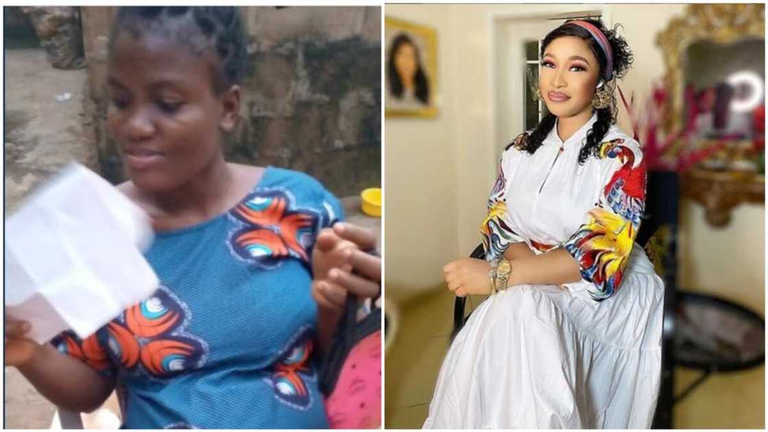 The Nigerian lady said they just got back from the hospital.
Photos sources: Instagram/Tonto Dikeh, Twitter/@Royalty4sure The Nigerian lady said they just got back from the hospital.
Photos sources: Instagram/Tonto Dikeh, Twitter/@Royalty4sure