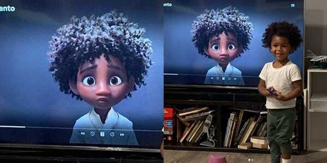 Kenzo Brooks goes viral after his positive reaction to his cartoon lookalike which he saw on Disney Encanto Kenzo Brooks goes viral after his positive reaction to his cartoon lookalike which he saw on Disney Encanto