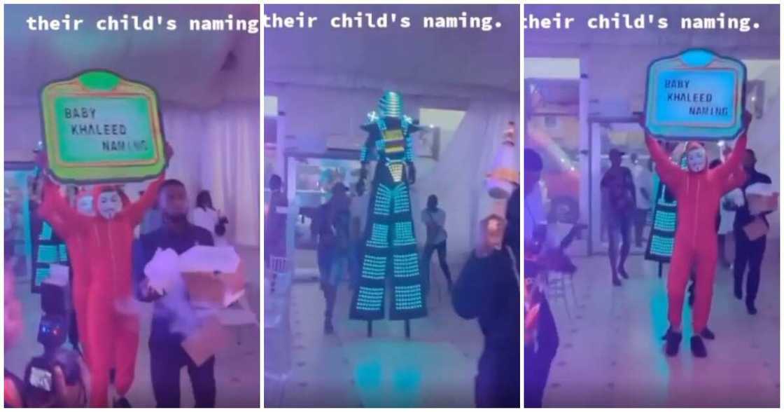 Nigerians react as parents do club 'Dorime' for their child on naming ceremony Nigerians react as parents do club 'Dorime' for their child on naming ceremony