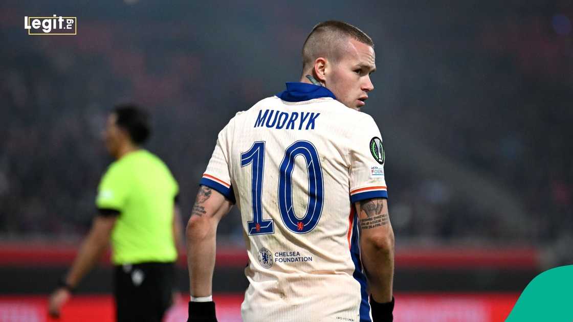 Mykhaylo Mudryk, Ukraine, Chelsea, UEFA Conference League, EPL, Football. Mykhaylo Mudryk, Ukraine, Chelsea, UEFA Conference League, EPL, Football.