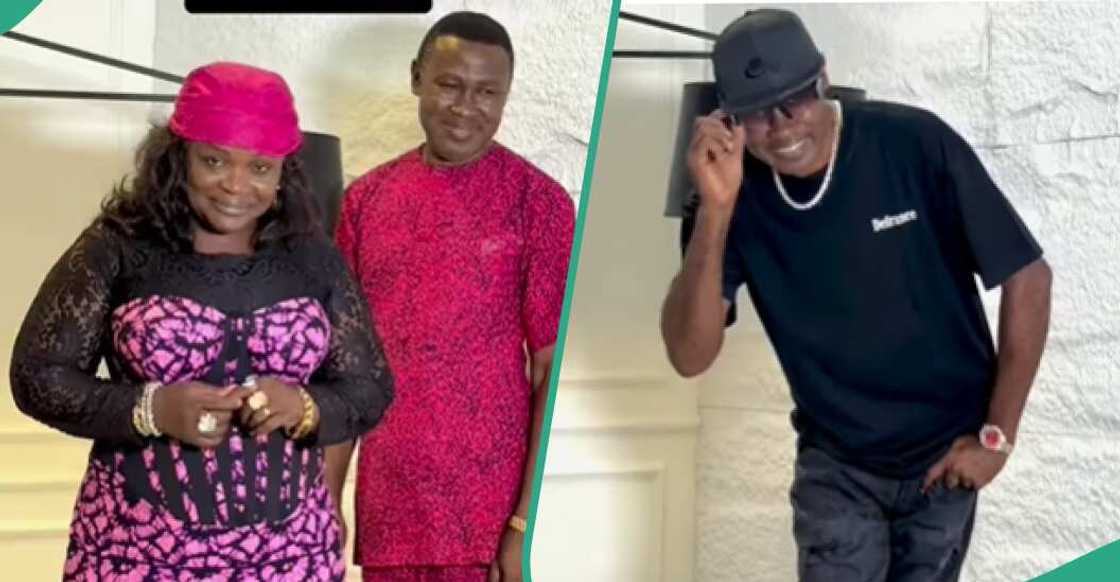 Lady shows off her parents in stylish outfits Lady shows off her parents in stylish outfits
