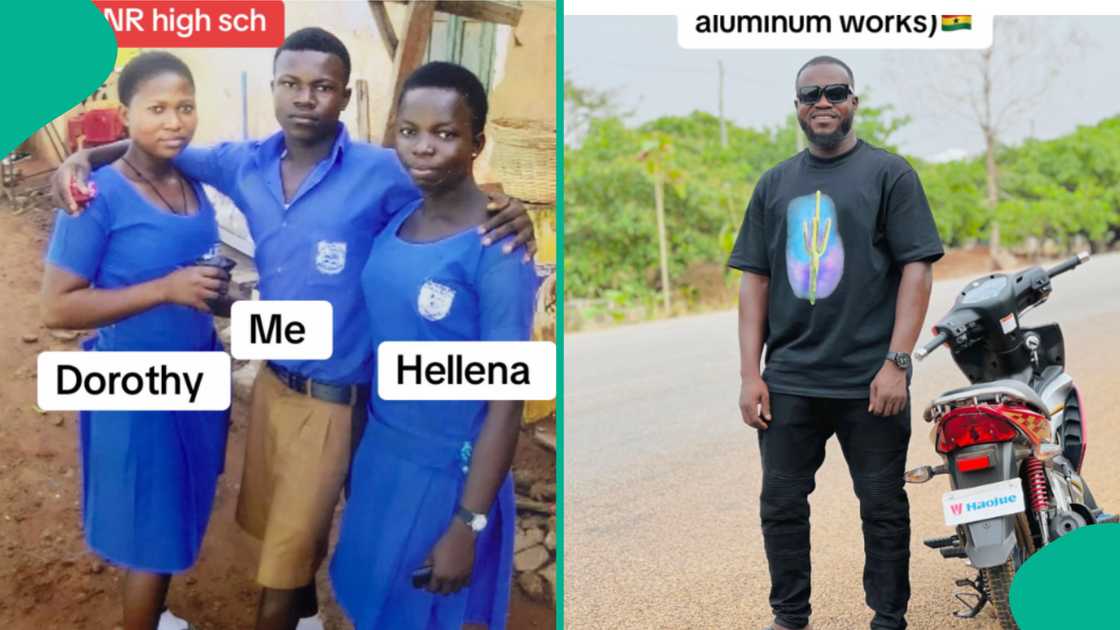 Transformation photos of a man and his classmates melt hearts online. Transformation photos of a man and his classmates melt hearts online.