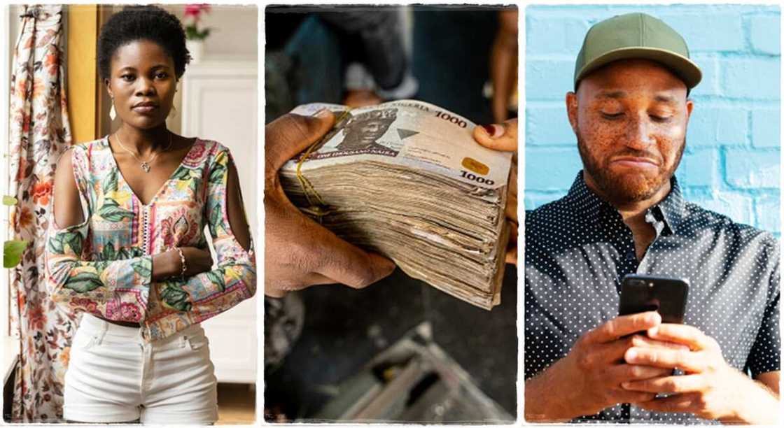 A man reported his girlfriend to her sugar daddy for refusing to give him money. A man reported his girlfriend to her sugar daddy for refusing to give him money.