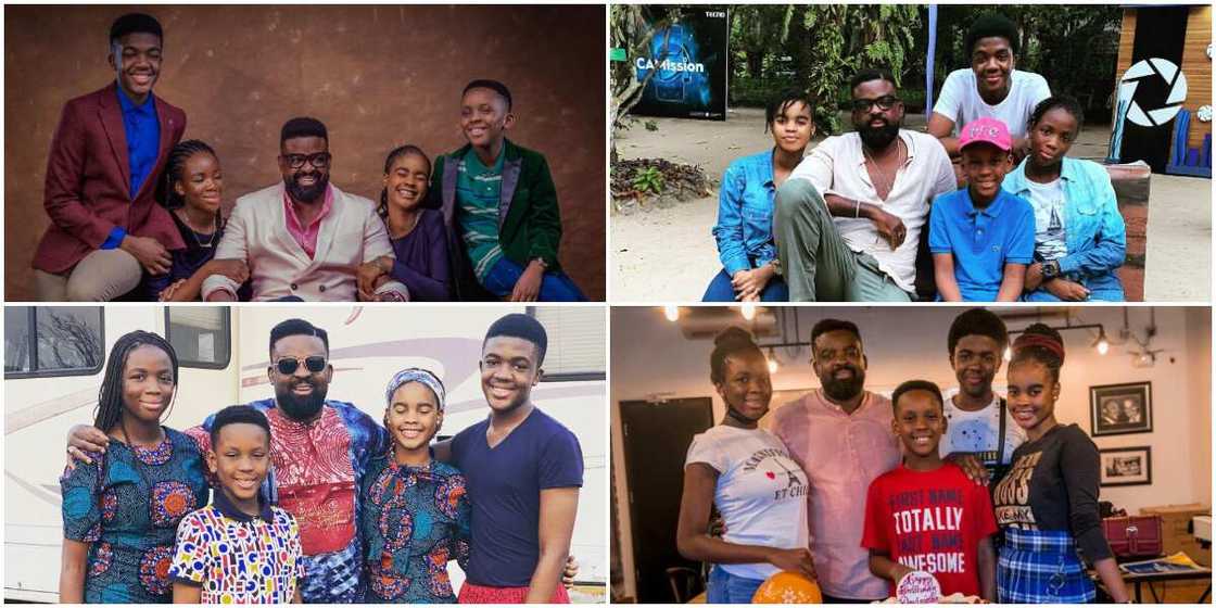 Kunle Afolayan proudly wears his fatherhood badge. Kunle Afolayan proudly wears his fatherhood badge.