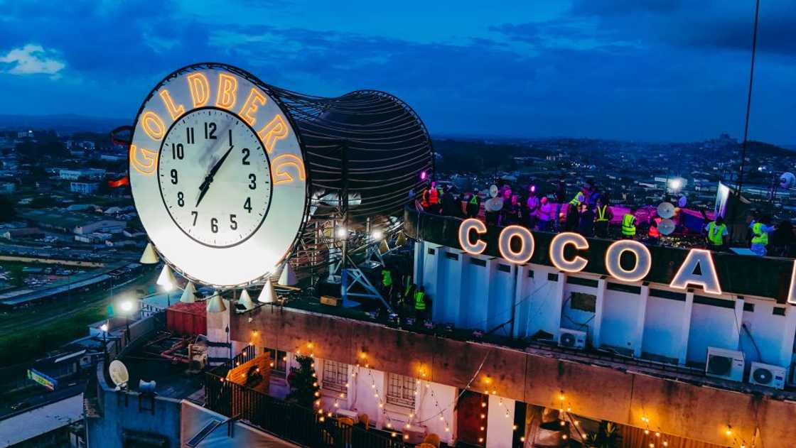 Goldberg Makes History with Monumental Talking Drum Installation on Cocoa House