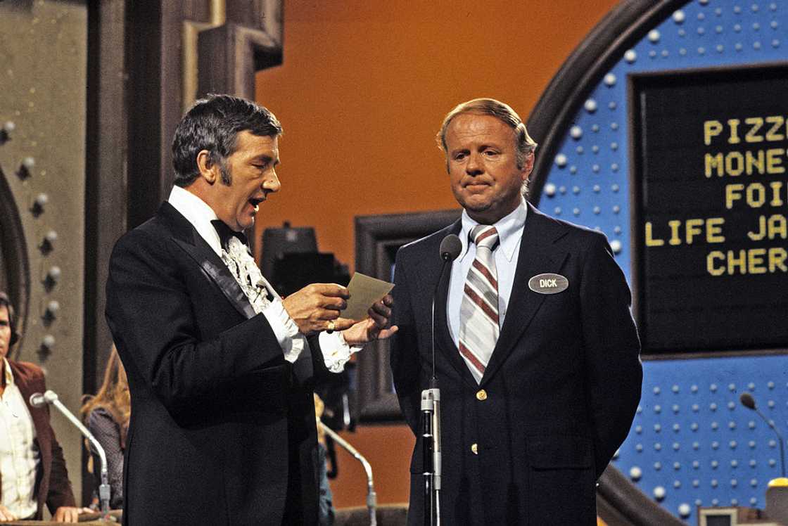 Family Feud's Richard Dawson with Van Patten Family Feud's Richard Dawson with Van Patten