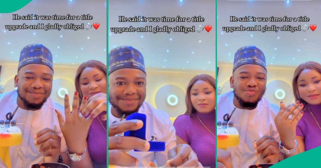 Man Proposes To His Girlfriend While Eating at Restaurant, Viral Video Shows Her Reaction Man Proposes To His Girlfriend While Eating at Restaurant, Viral Video Shows Her Reaction