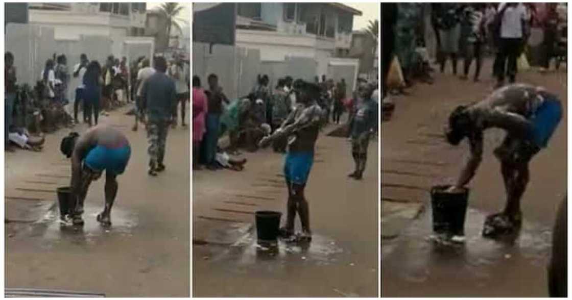 Frustrated customers, bankers versus customers, naira redesign, new naira, CBN, man storms bank Frustrated customers, bankers versus customers, naira redesign, new naira, CBN, man storms bank