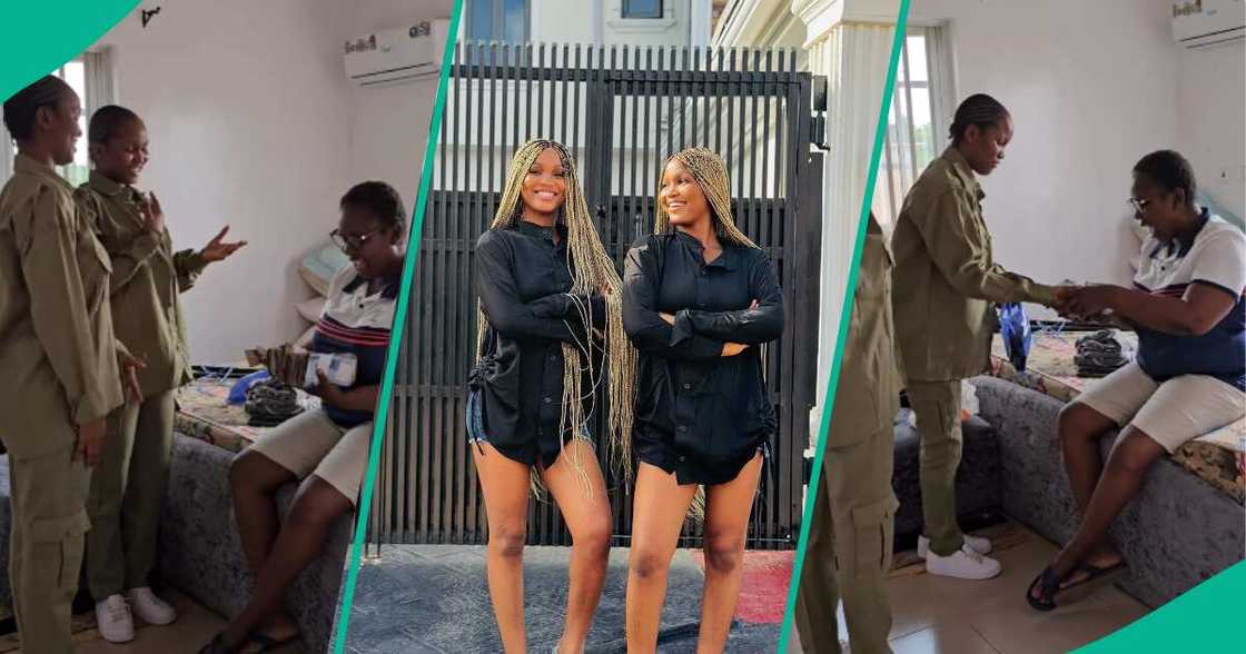Video of Twinz Love gifting their mum all of their NYSC money goes viral. Video of Twinz Love gifting their mum all of their NYSC money goes viral.