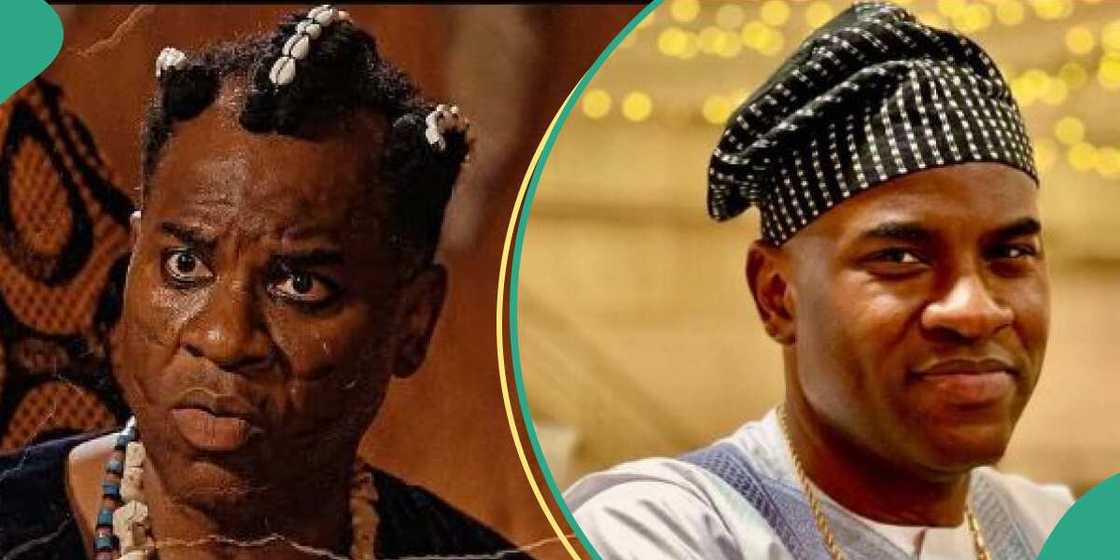 Fans praise late Hubert Ogunde's son, Owobo for performance in Anikulapo. Fans praise late Hubert Ogunde's son, Owobo for performance in Anikulapo.