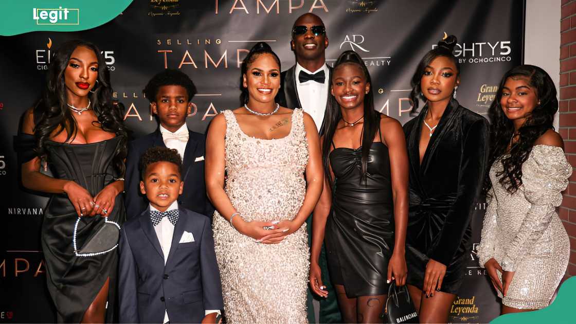 Sharelle Rosado and Chad Johnson with their children in Tampa, Florida. Sharelle Rosado and Chad Johnson with their children in Tampa, Florida.