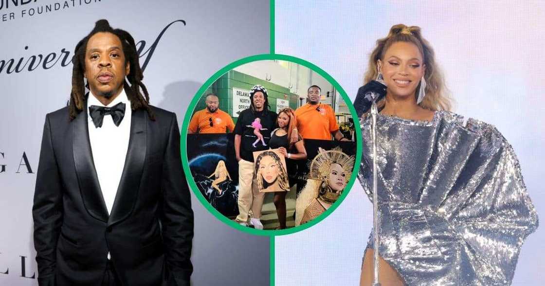 Jay-Z supports artist who painted his wife Beyonce. Jay-Z supports artist who painted his wife Beyonce.