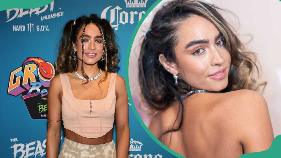 Sommer Ray attends the 2023 Gronk Beach (L) and the FL!P x IMARAÏS Beauty Partnership Launch Party (R).