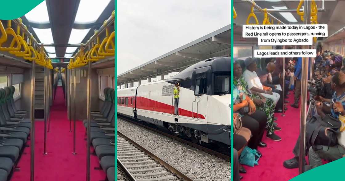 Red Line Rail fares/Train's interior. Red Line Rail fares/Train's interior.