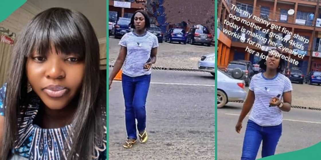 Nigerian woman shares video of her nanny who's a mother of 4