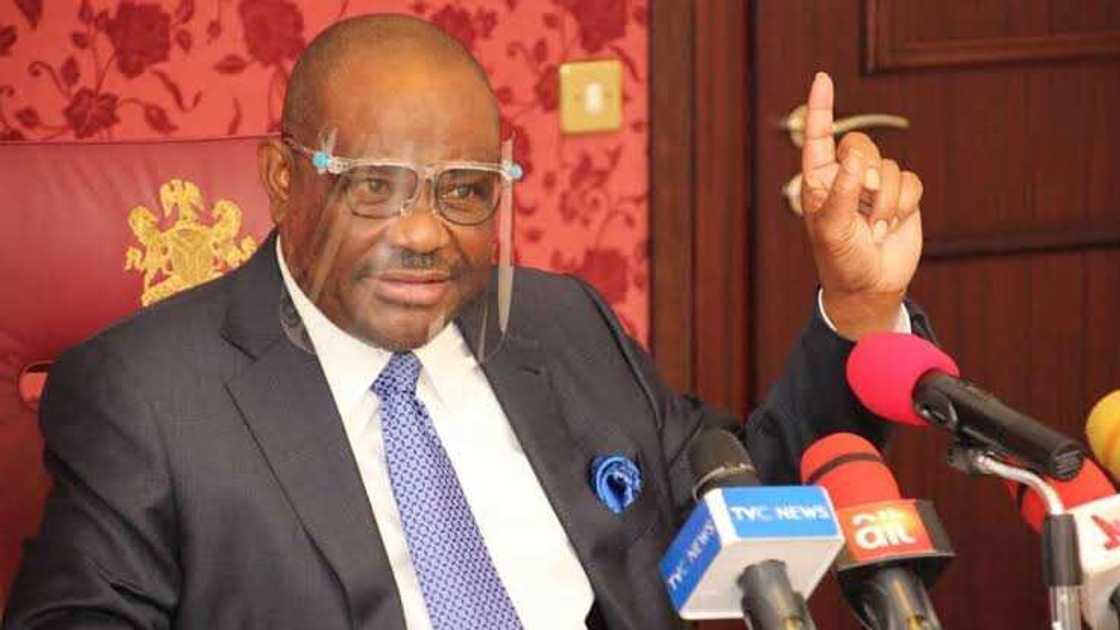 Gwamna Nyesom Wike na jihar Ribas Gwamna Nyesom Wike na jihar Ribas