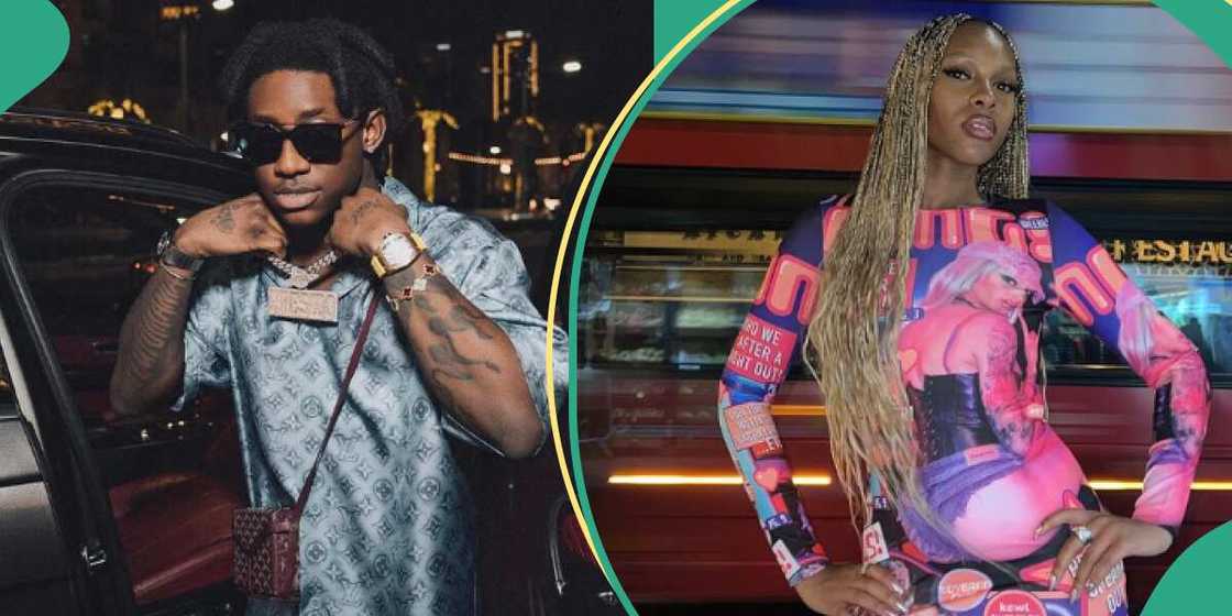 Shallipopi turns down female fan's request for a picture. Shallipopi turns down female fan's request for a picture.