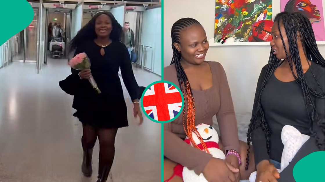 Nigerian sisters reunite in the UK as the younger sister arrives to study nursing.