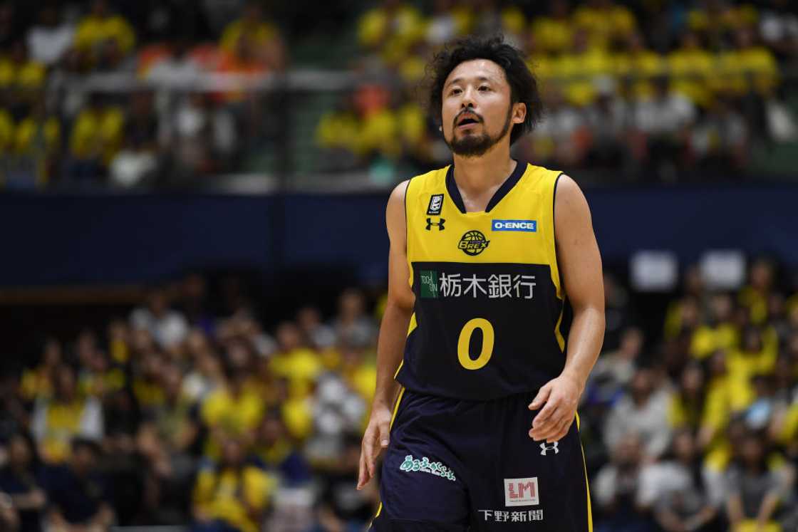 Yuta Tabuse during a past basketball game in Japan