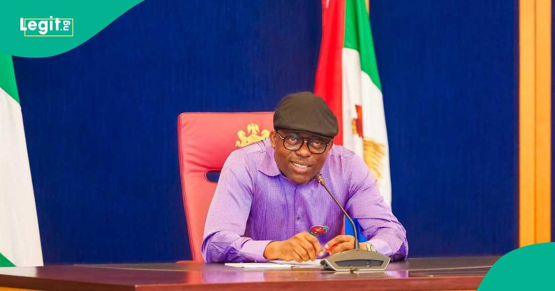 Gwamna Siminalayi Fubara. Gwamna Siminalayi Fubara.