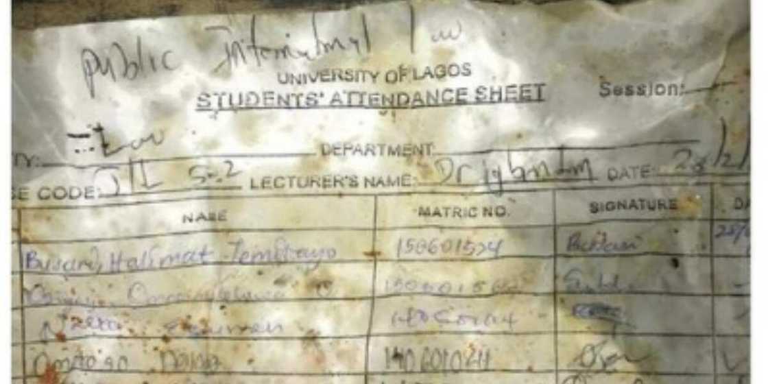 Attendance sheet Attendance sheet
