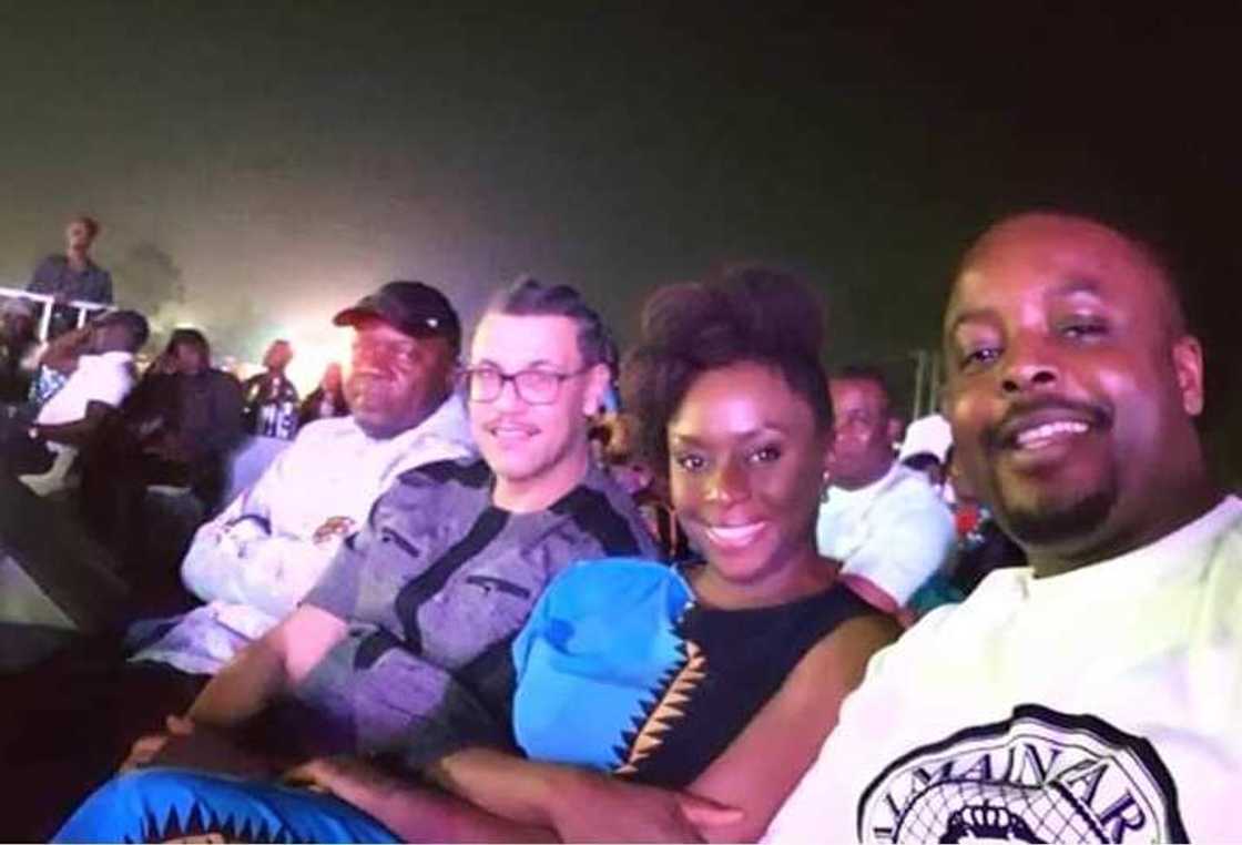 Sweet photos Chimamanda Adichie and husband at event in Akwa Sweet photos Chimamanda Adichie and husband at event in Akwa